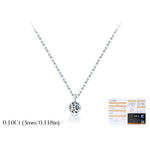 925 Sterling Silver Moissanite Solitaire Pendant Necklace 110300034