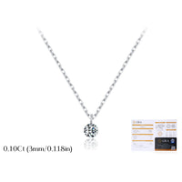 925 Sterling Silver-0.1Ct