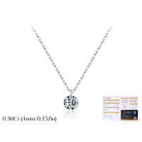 925 Sterling Silver-0.3Ct
