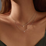 925 Sterling Silver Moissanite Solitaire Pendant Necklace 110300034