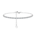925 Sterling Silver 1.5mm Moissanite Adjustable Tennis Bracelet 110400022