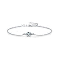 925 Sterling Silver 0.5ct Marquise Moissanite Bracelet 110400025
