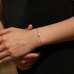 925 Sterling Silver Emerald Cut 1ct Moissanite Bracelet 110400028