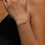 925 Sterling Silver Emerald Cut 1ct Moissanite Bracelet 110400028