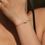 925 Sterling Silver Emerald Cut 1ct Moissanite Bracelet 110400028