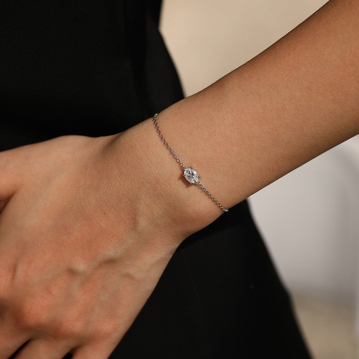 925 Sterling Silver 1 Carat Moissanite Bracelet 110400029