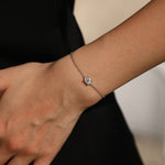 925 Sterling Silver 1 Carat Moissanite Bracelet 110400029