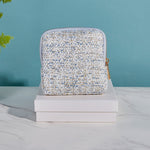 Premium Tweed Travel Jewelry Zip Pouch