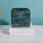 Premium Tweed Travel Jewelry Zip Pouch