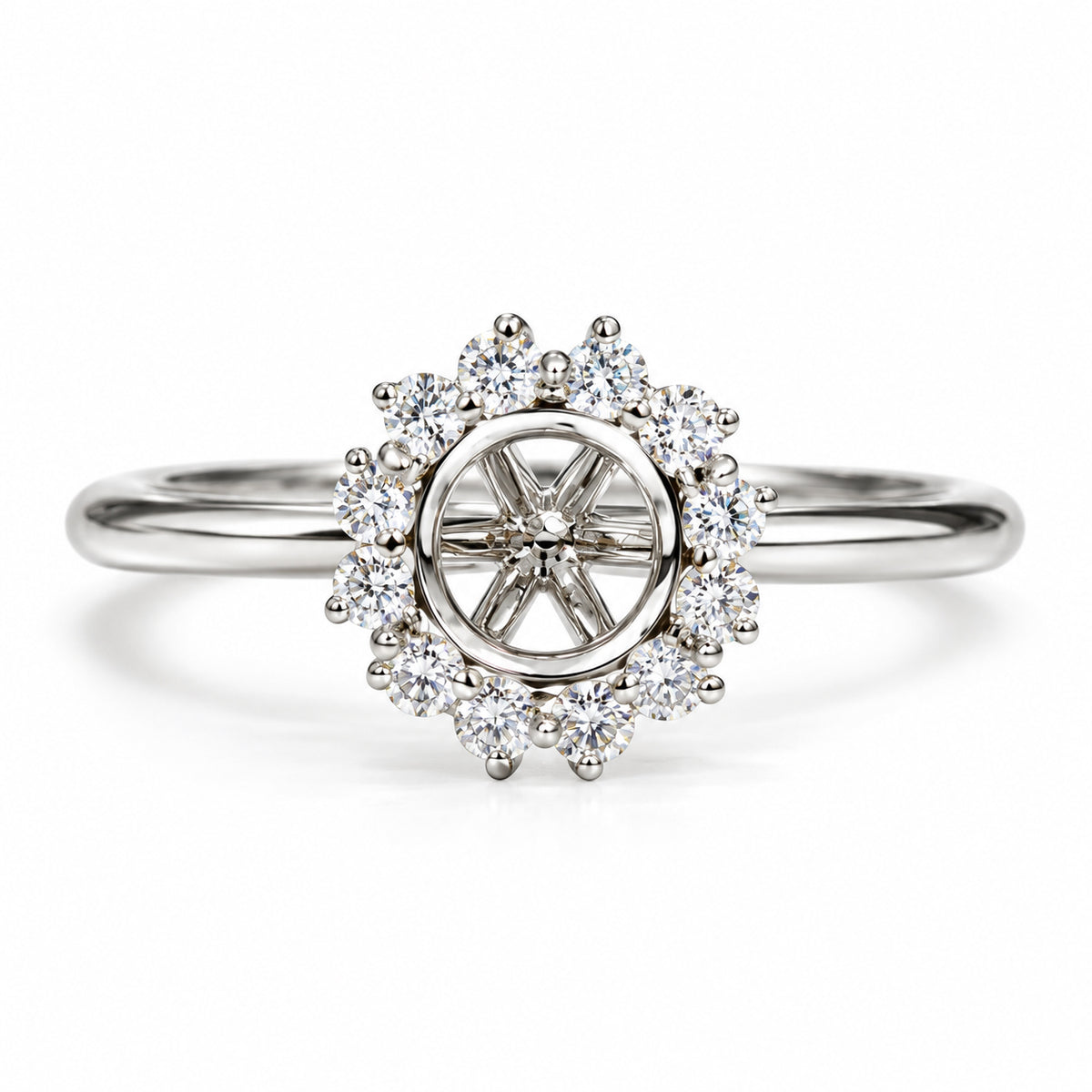 Engagement Aquamarine Ring
